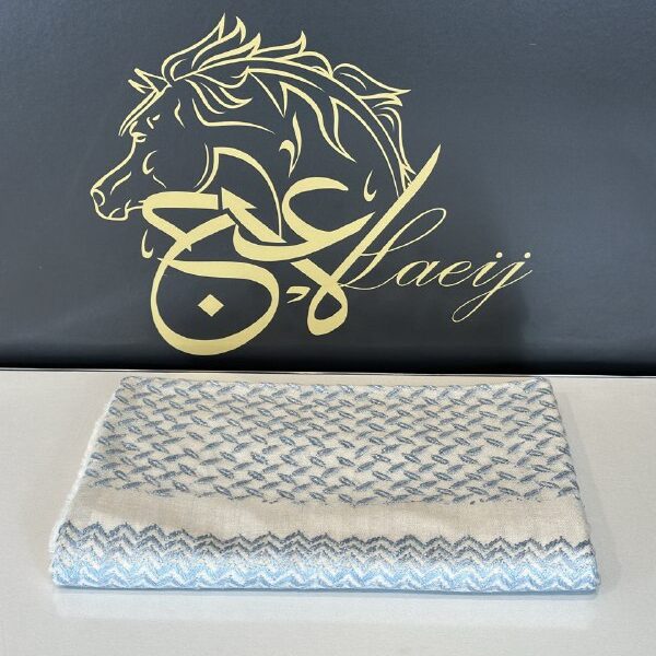 BASRAWI SHALBLUE HAND WORK (LUXURY)