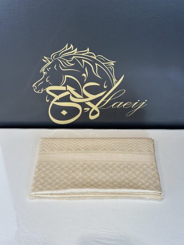 PASHMINA SHAL WITH COMPUTER PRINTE BEIGE COLOR