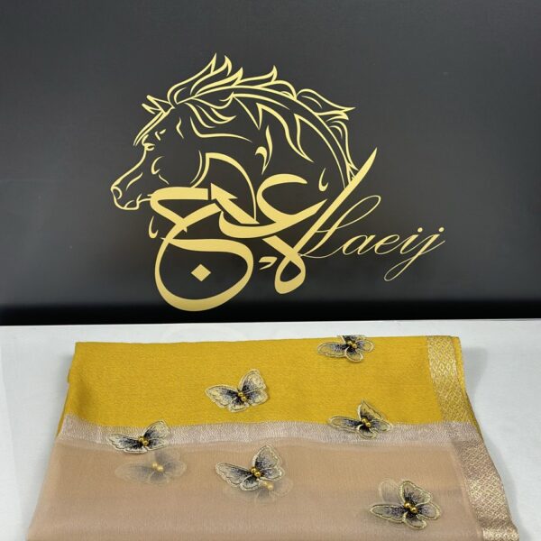 SHAWL SILK YELLOW