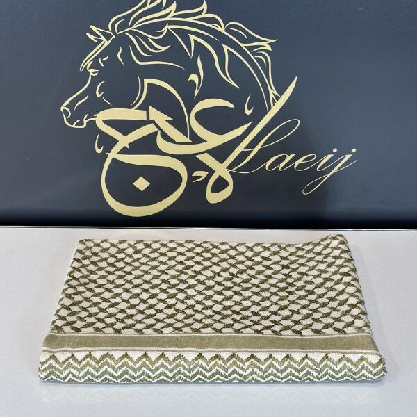 BASRAWI SHAL GREEN HAND WORK (LUXURY)