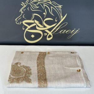 A LUXURIOUS FULLY HANDMADE PASHMINA GRAY SHAL.