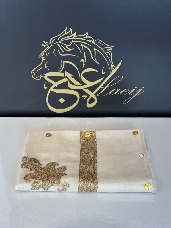A LUXURIOUS FULLY HANDMADE PASHMINA BEIGE COLOR SHAL