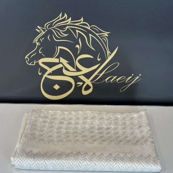 BASRAWI SHAL BEIGE  HAND WORK (LUXURY)